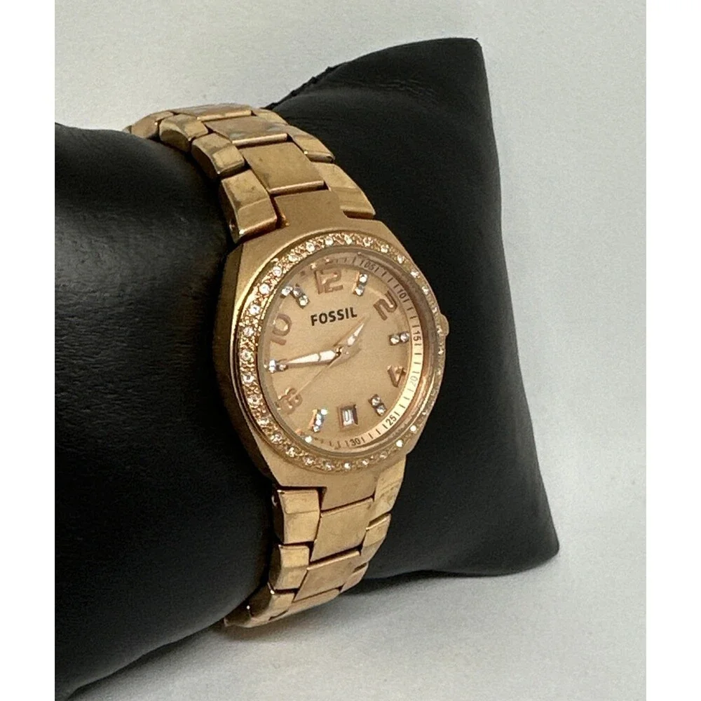 Fossil Colleague AM4508 Women's Gold Stainless Steel Analog Dial Watch HME749